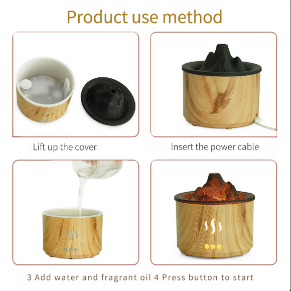 Dark Brown Ultrasonic Aroma Diffuser