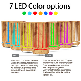 Light Wood Ultrasonic Aroma Diffuser - 0