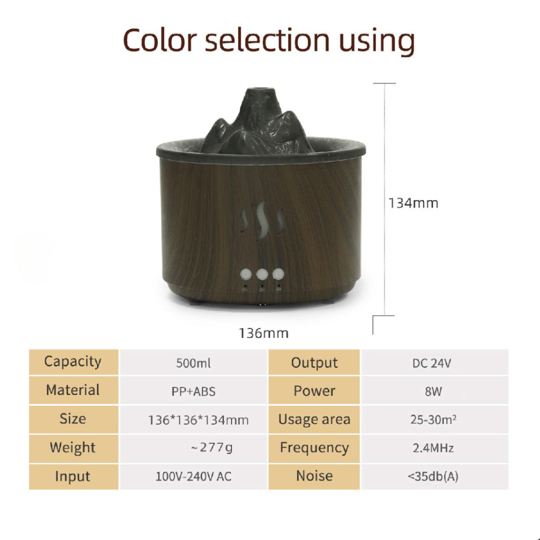 Dark Brown Ultrasonic Aroma Diffuser