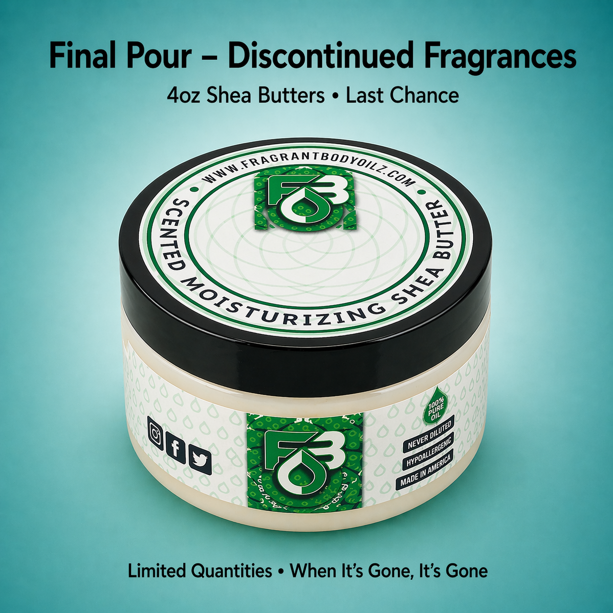Final Pour - 4oz Shea Discontinued Fragrances