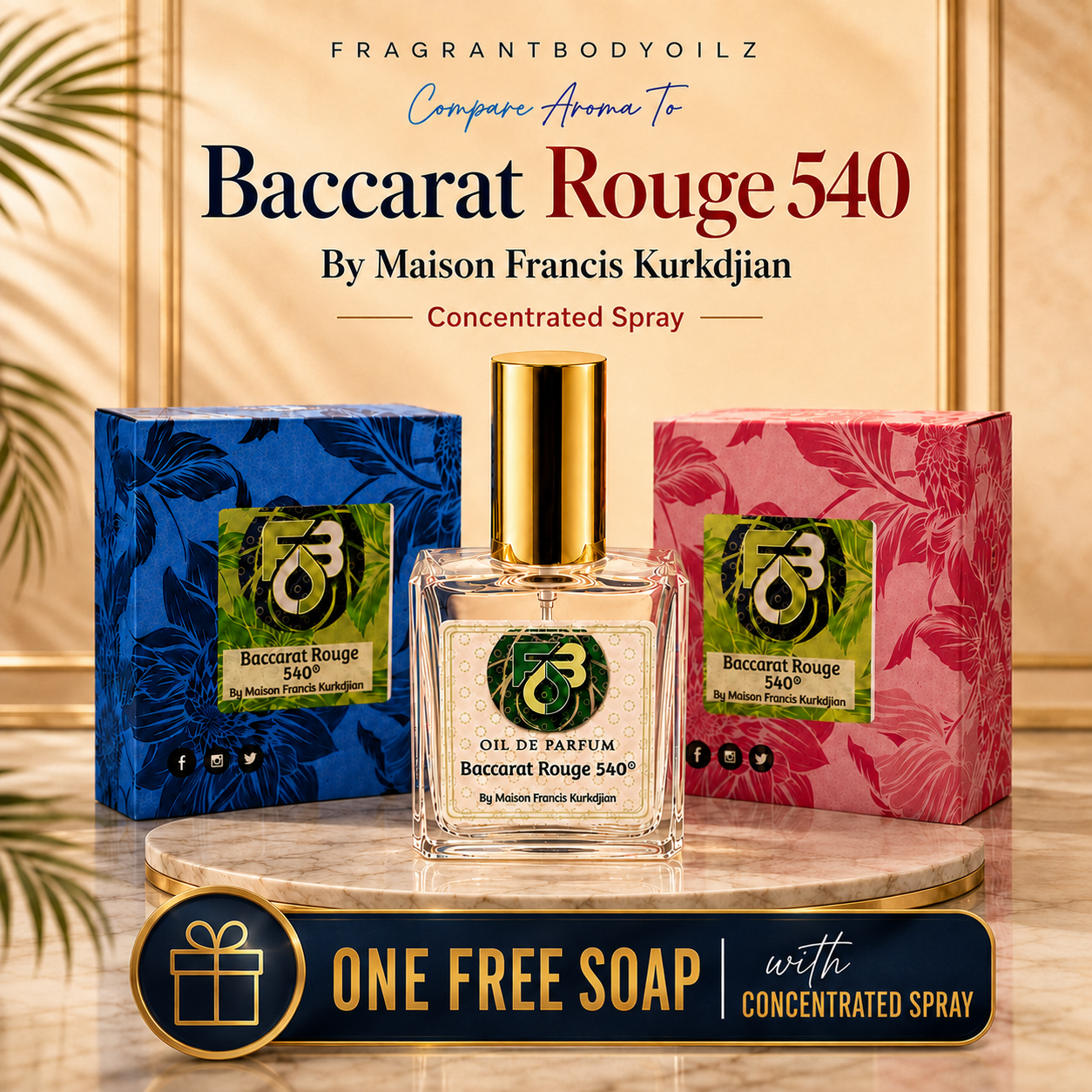 Our Impression of Baccarat Rouge 540 Concentrated Spray - Free Soap! -Limited Availability!