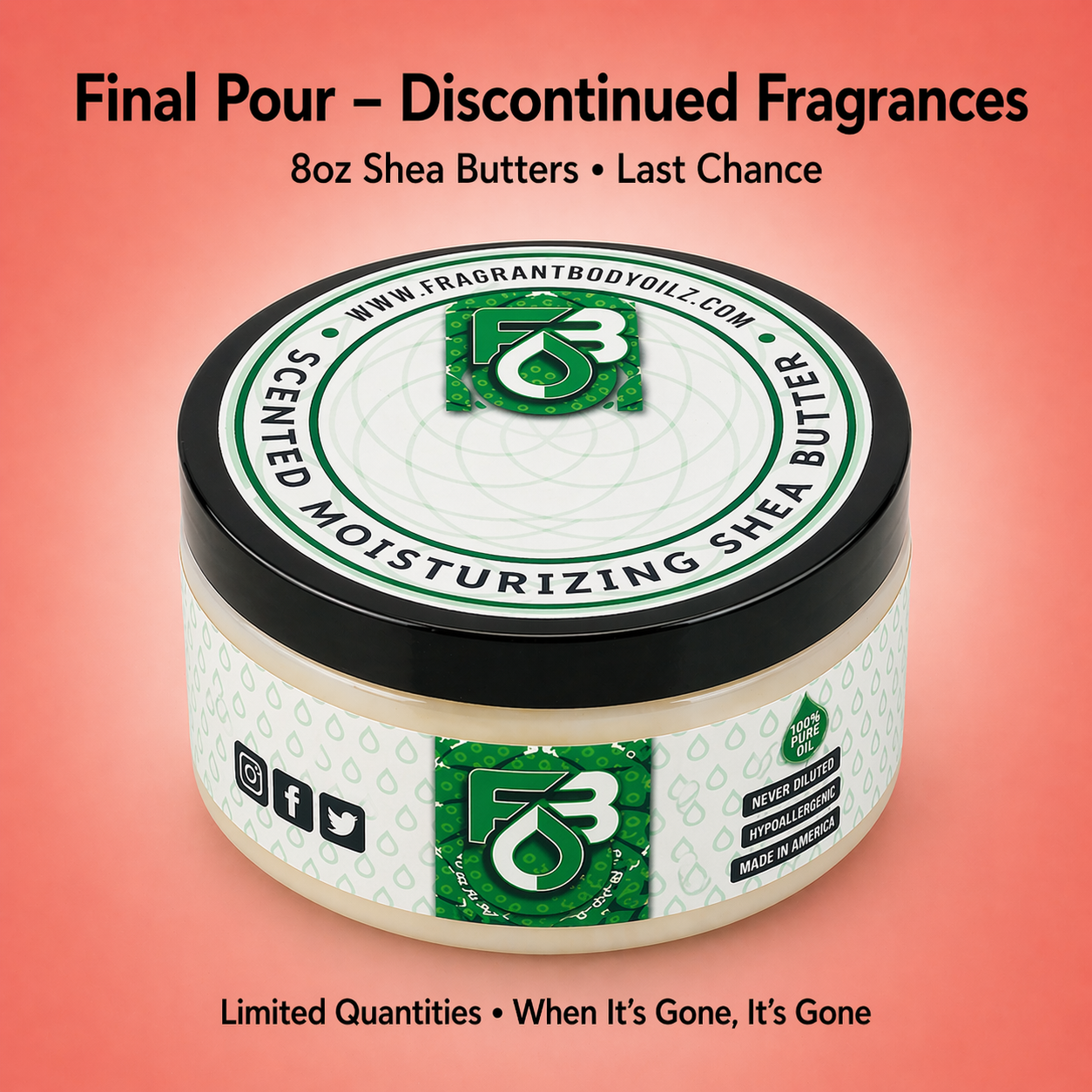 Final Pour - 8oz Shea Discontinued Fragrances