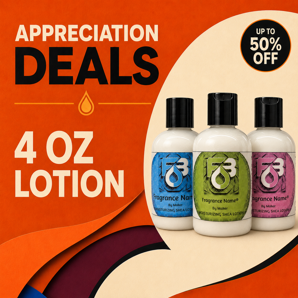 Appreciation Deals! 4oz Luxury Hand & Body Lotion