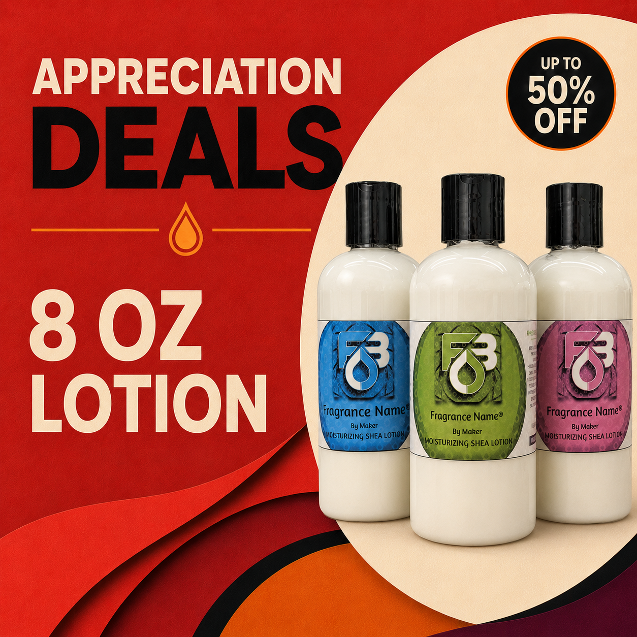 Appreciation Deals! 8oz Luxury Hand & Body Lotion