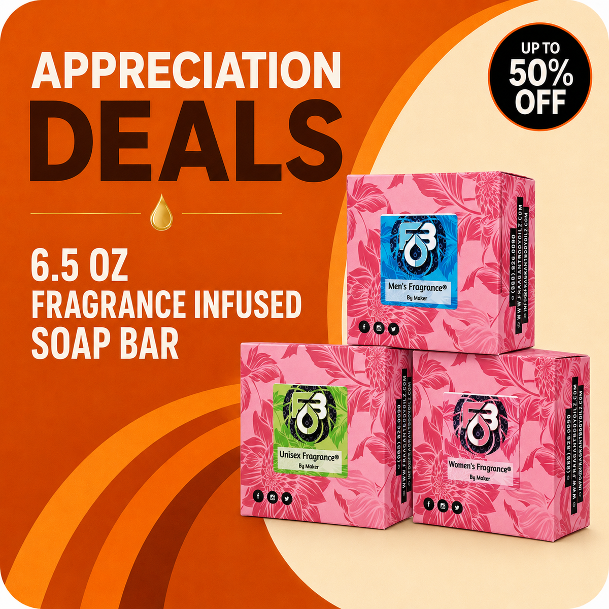 Appreciation Deals 6.5oz Fragrance Infused Soap!
