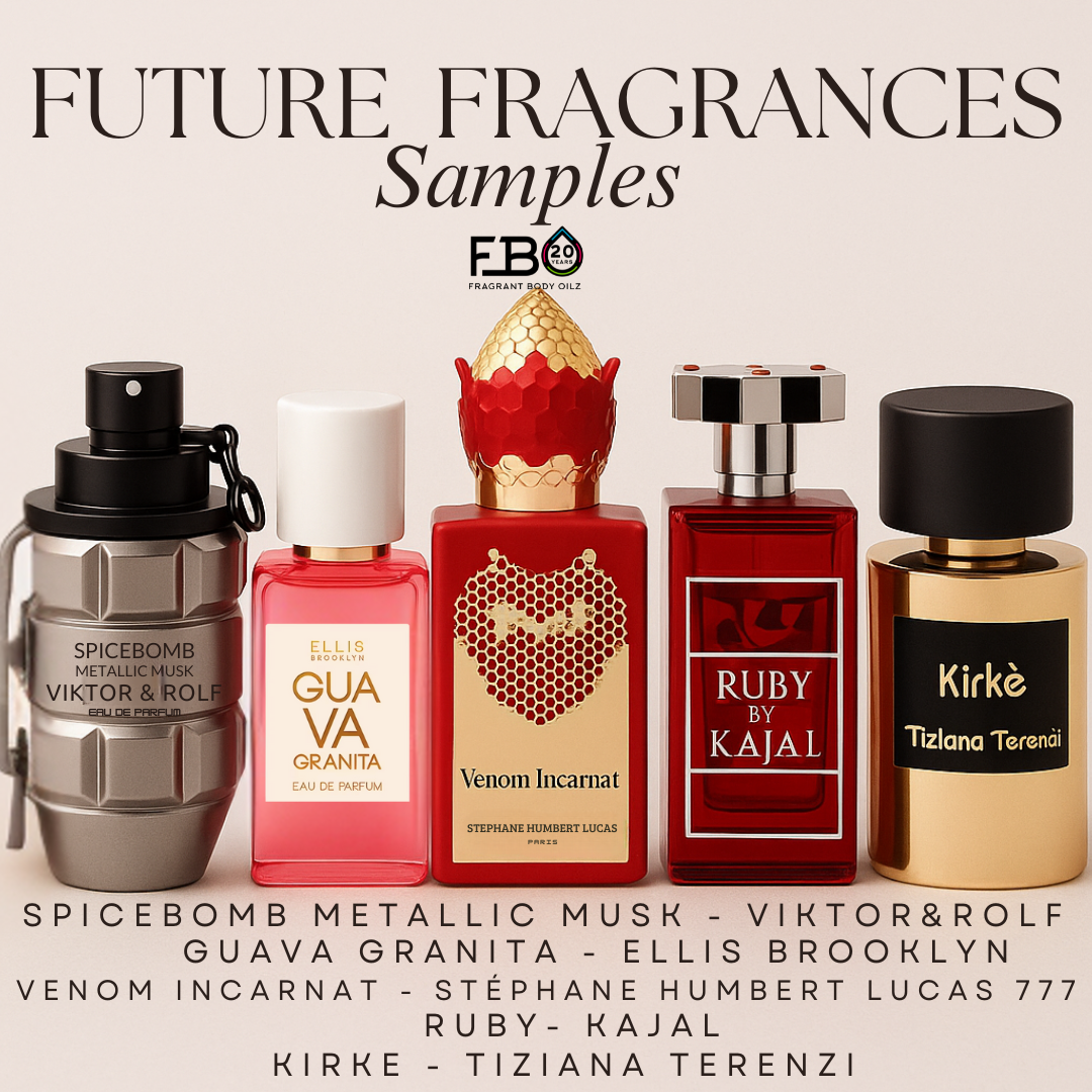 Future Fragrances.  Samples Half Drams OR Vials