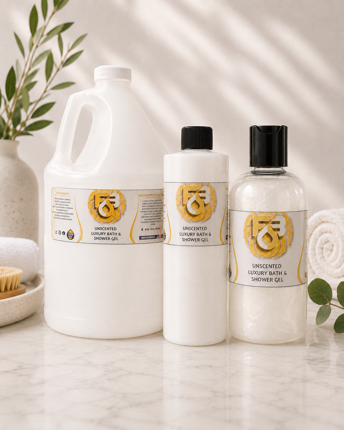 DIY Unscented Bath & Shower Gel