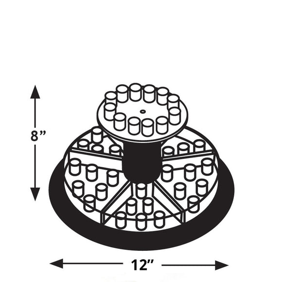 Two Tier Tester Display Revolving Oil Stand Display  - Only Two Available