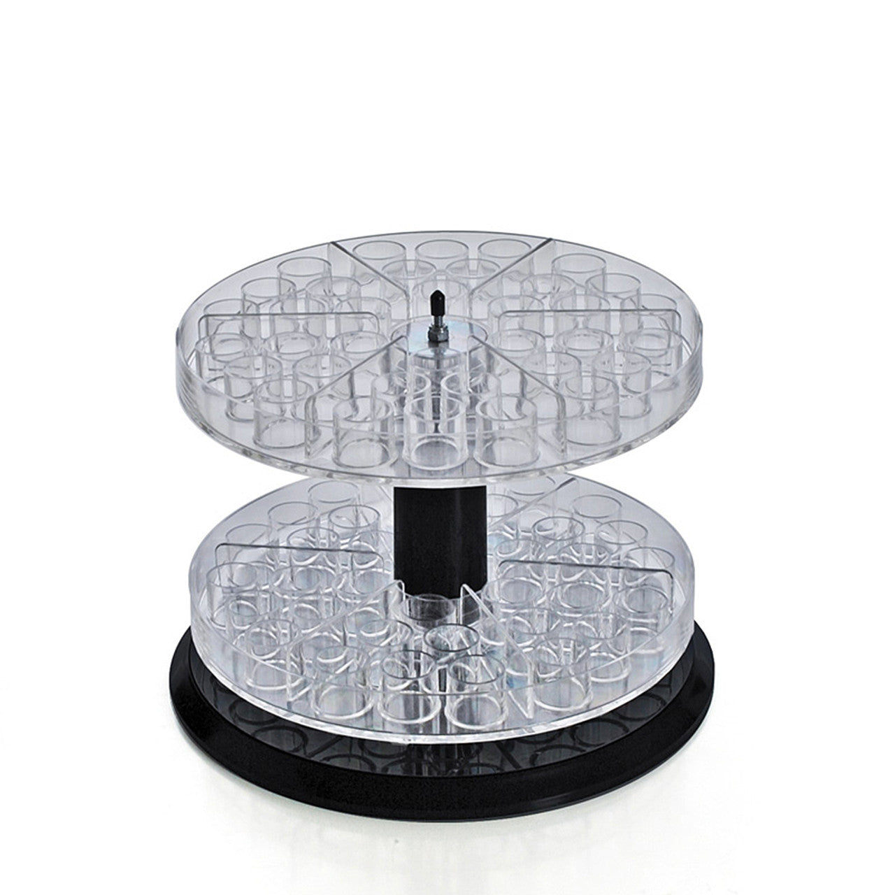 Two Tier Display Revolving Oil Stand Display