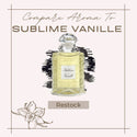 Compare Aroma to Sublime Vanille® - 1